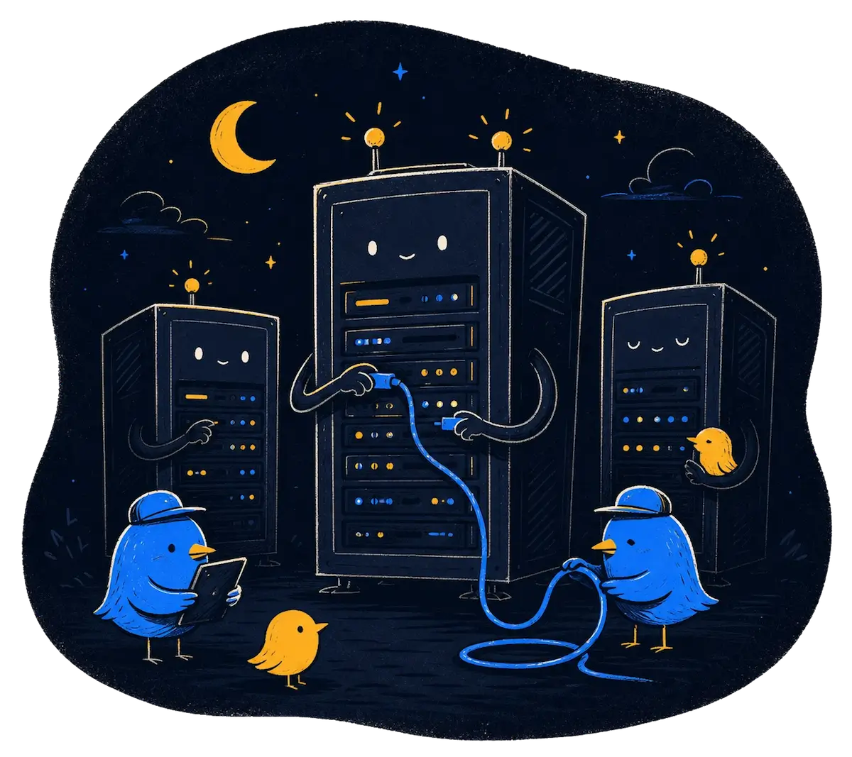 Server infrastructure powering eveCloud